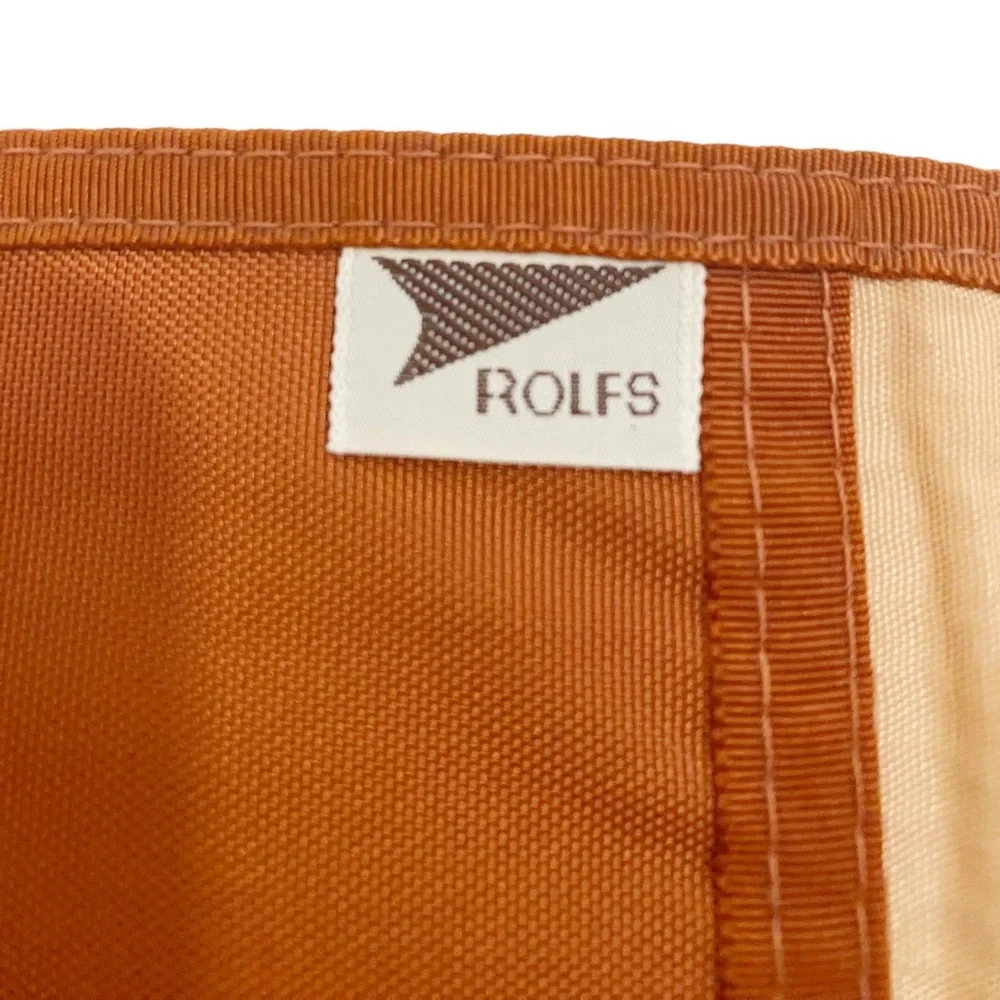 Rolfs Vintage Brown Orange Gray Aztec Design Bifold Hook & Loop Wallet, Unisex